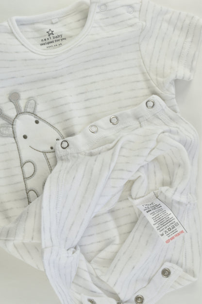 Next (UK) Size 00 (3-6 months) Giraffe Short Romper