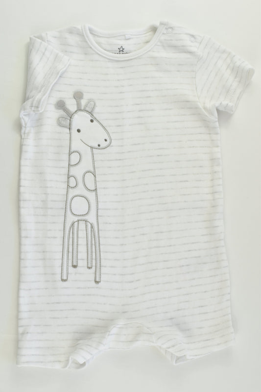 Next (UK) Size 00 (3-6 months) Giraffe Short Romper