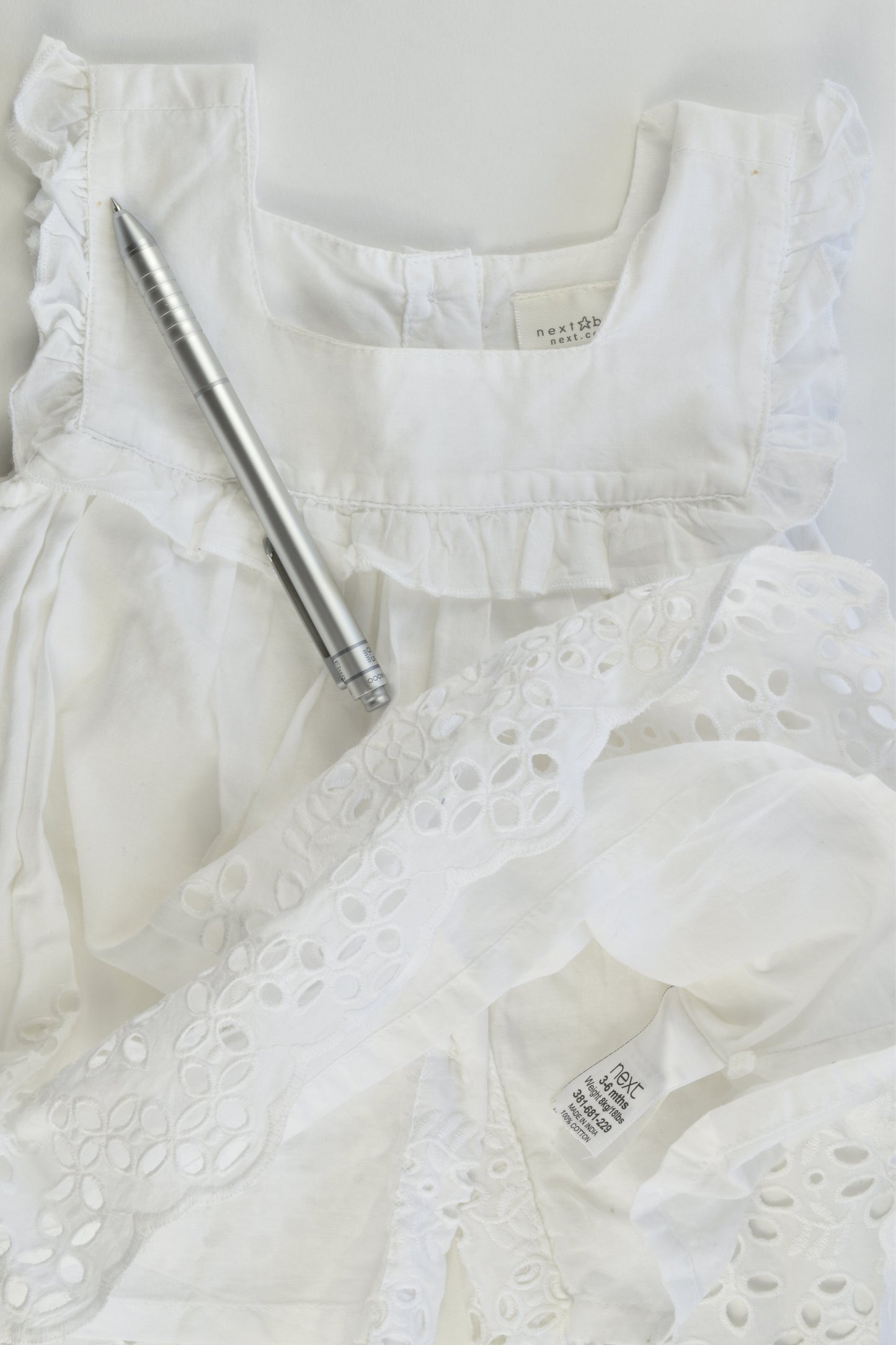Next (UK) Size 00 (3-6 months) Lined Lace Dress