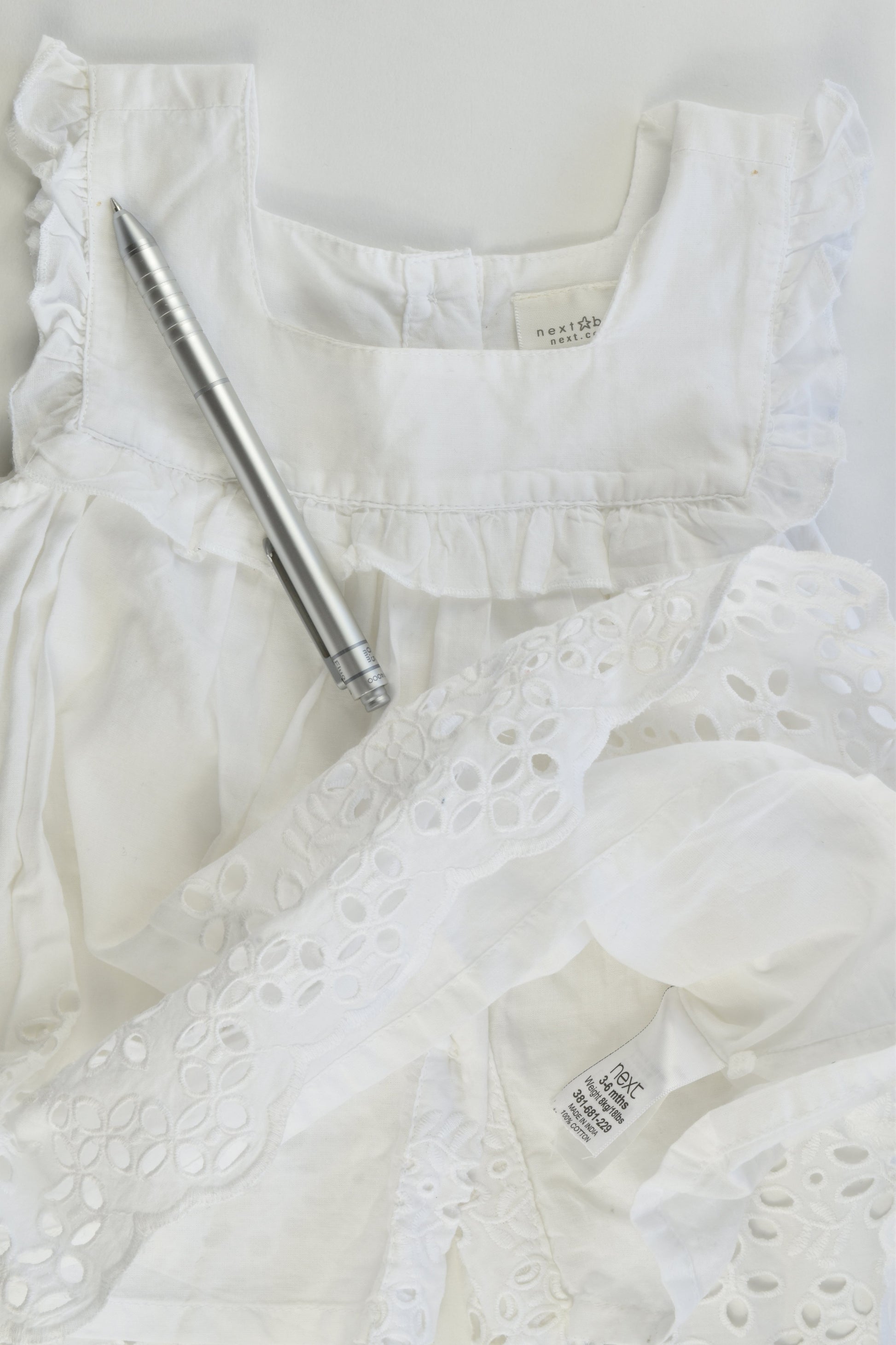Next (UK) Size 00 (3-6 months) Lined Lace Dress