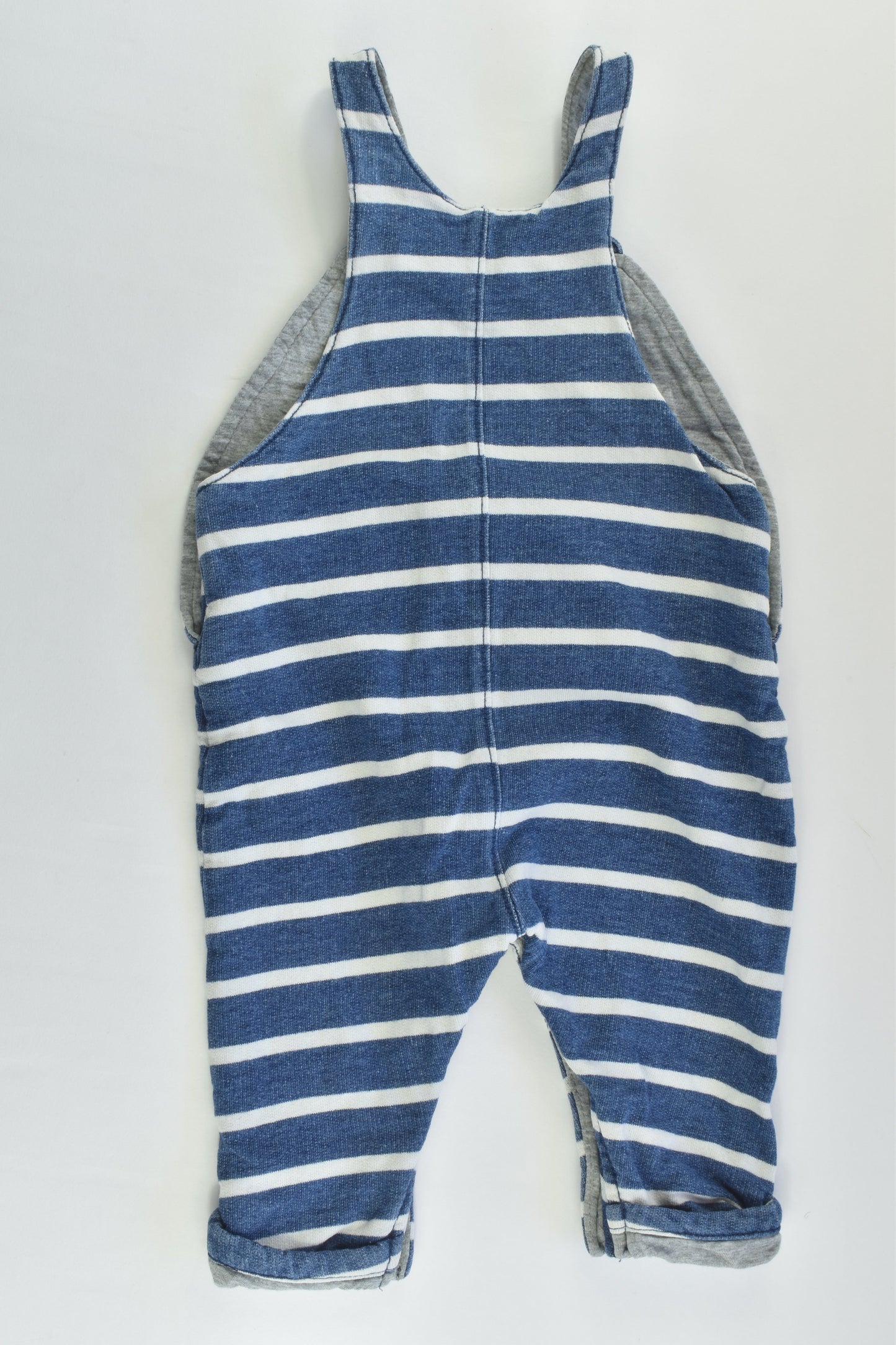 Next (UK) Size 00 (3-6 months) Lined Striped Overalls