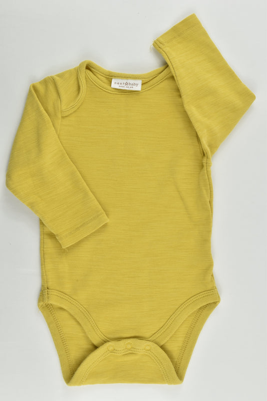 Next (UK) Size 00 (3-6 months) Mustard Bodysuit