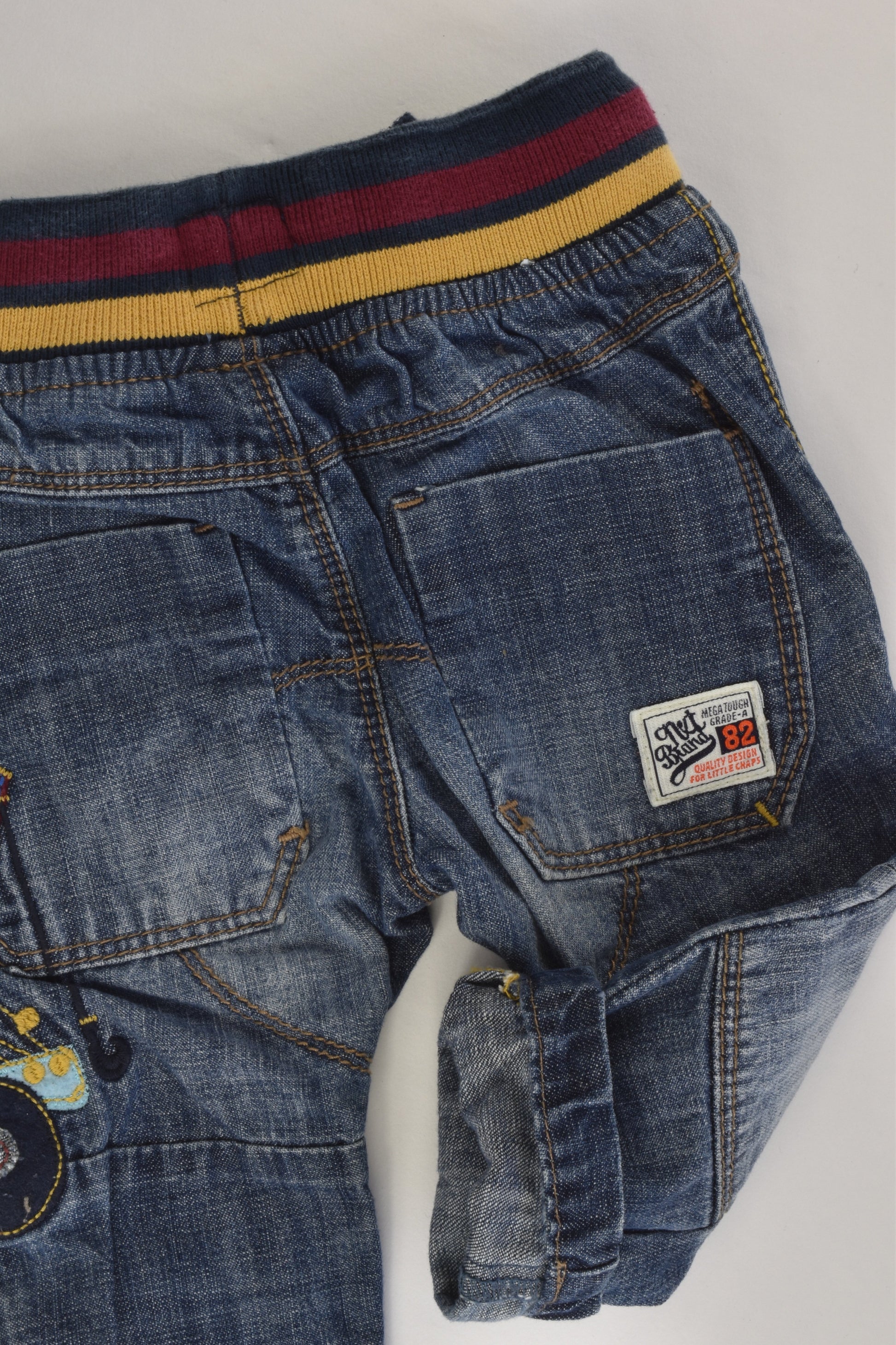 Next (UK) Size 00 (3-6 months) Tow Truck Denim Pants