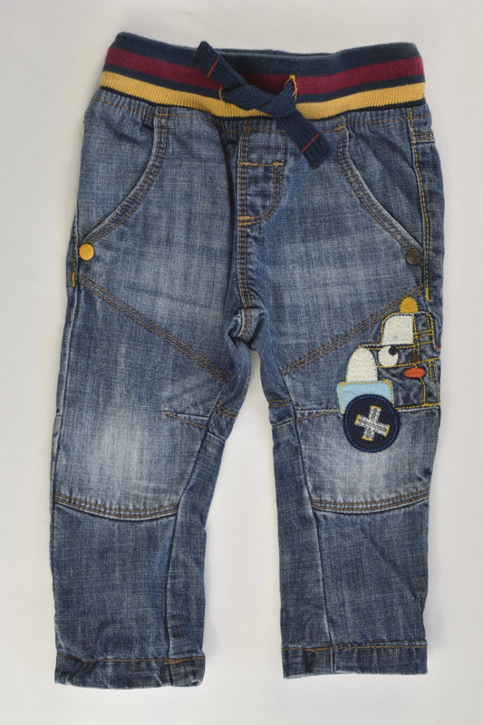 Next (UK) Size 00 (3-6 months) Tow Truck Denim Pants