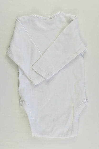 Next (UK) Size 00 (3-6 months) White Bodysuit