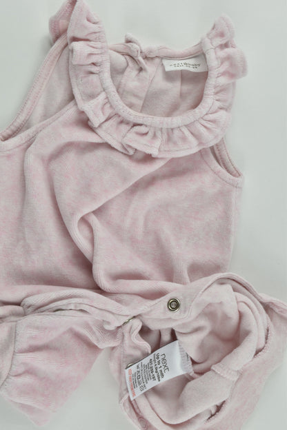 Next (UK) Size 000-000 (Up to 1 months, 56 cm) Velour Overalls