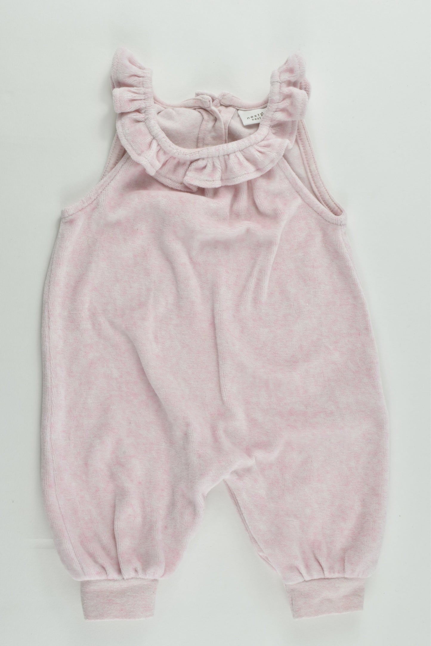 Next (UK) Size 000-000 (Up to 1 months, 56 cm) Velour Overalls