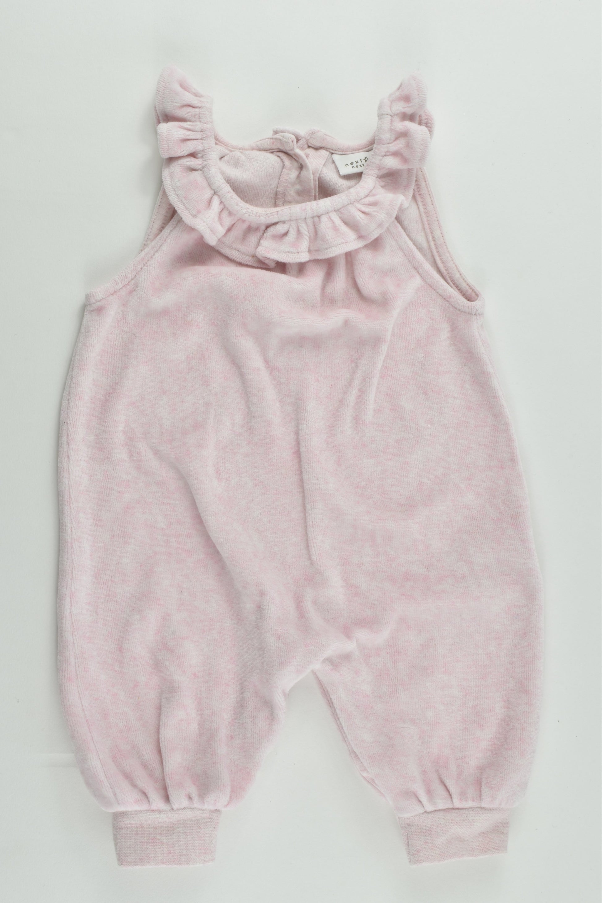 Next (UK) Size 000-000 (Up to 1 months, 56 cm) Velour Overalls