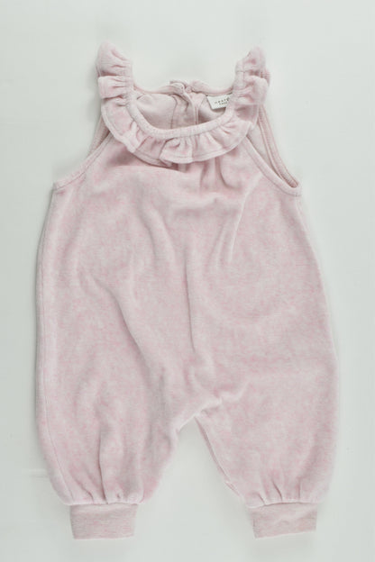 Next (UK) Size 000-000 (Up to 1 months, 56 cm) Velour Overalls