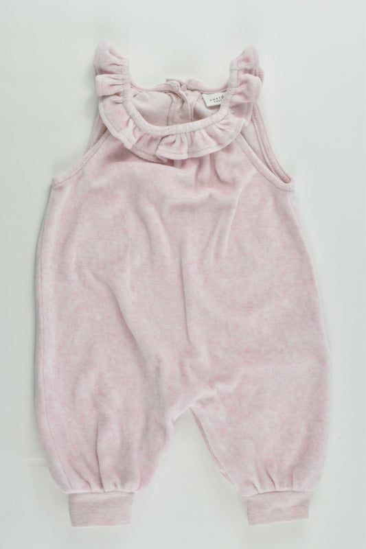Next (UK) Size 000-000 (Up to 1 months, 56 cm) Velour Overalls