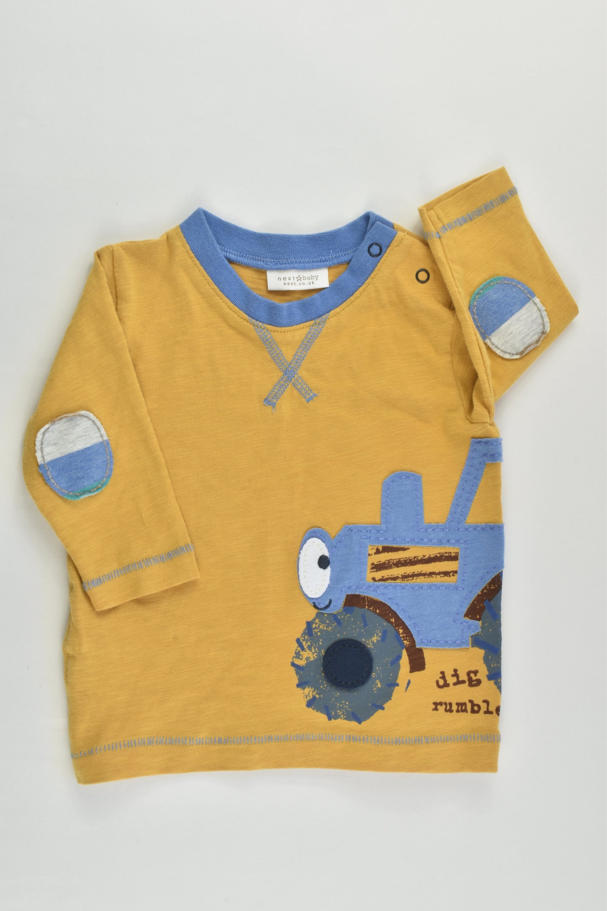 Next (UK) Size 000 (Up to 3 months) 'Dig, Rumble' Top