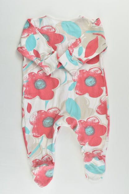 Next (UK) Size 000 (Up to 3 months) Floral Footed Romper
