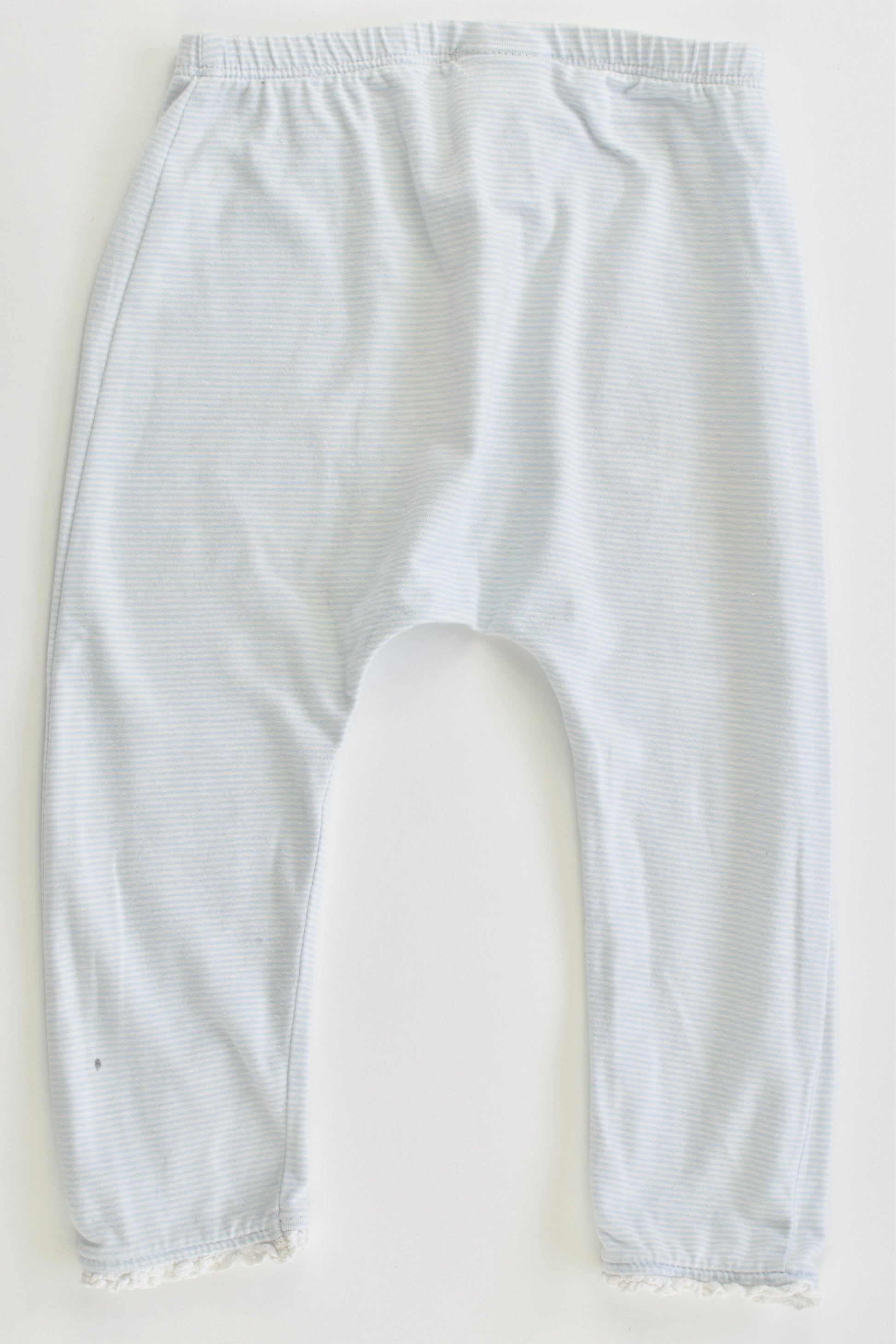 Next (UK) Size 1 (12-18 months, 86 cm) Floral and Striped Leggings with Lace Details