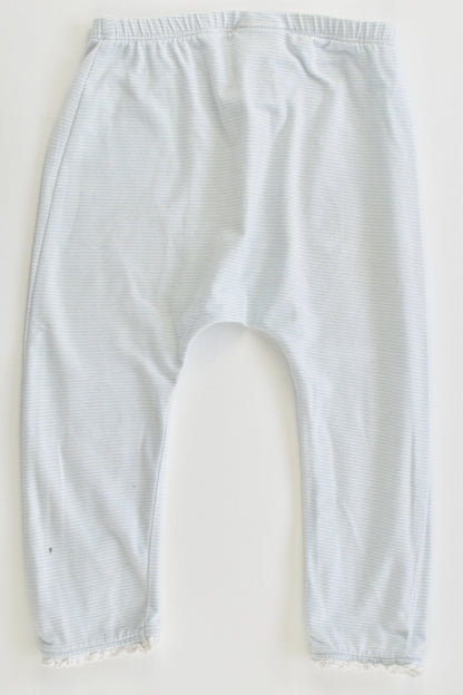 Next (UK) Size 1 (12-18 months, 86 cm) Floral and Striped Leggings with Lace Details