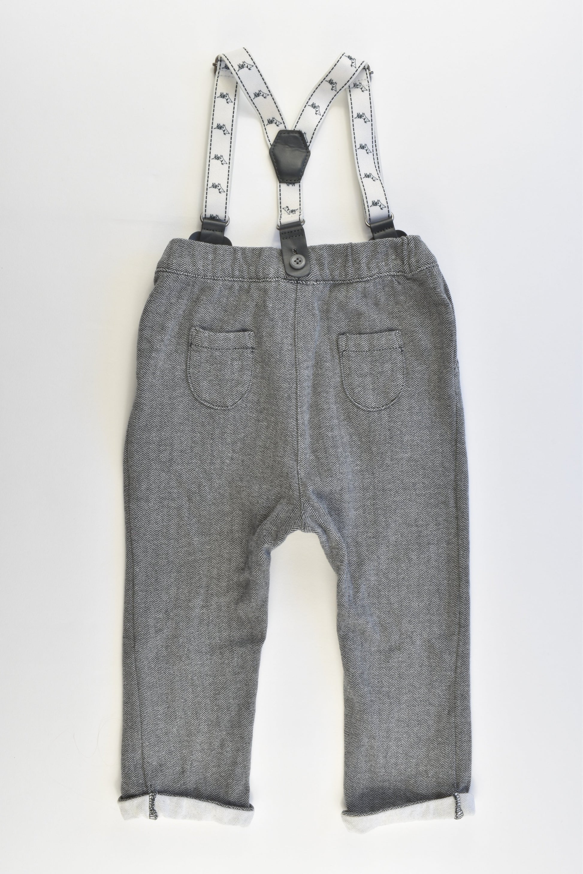 Next (UK) Size 1 (12-18 months) Stretchy Suspender Pants