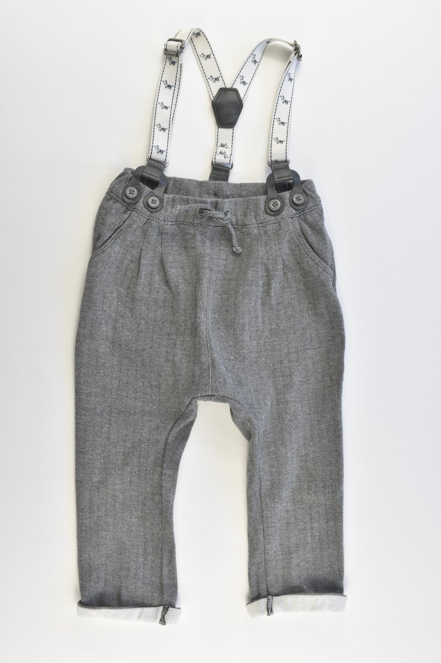 Next (UK) Size 1 (12-18 months) Stretchy Suspender Pants