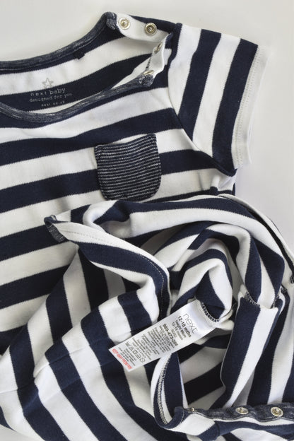 Next (UK) Size 1 (12-18 months) Striped Short Romper