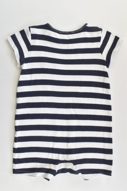Next (UK) Size 1 (12-18 months) Striped Short Romper
