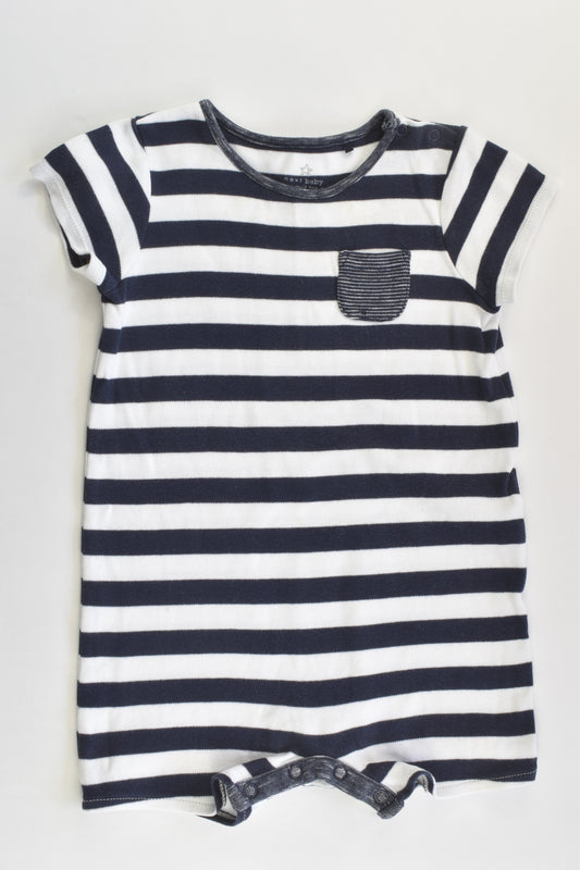 Next (UK) Size 1 (12-18 months) Striped Short Romper