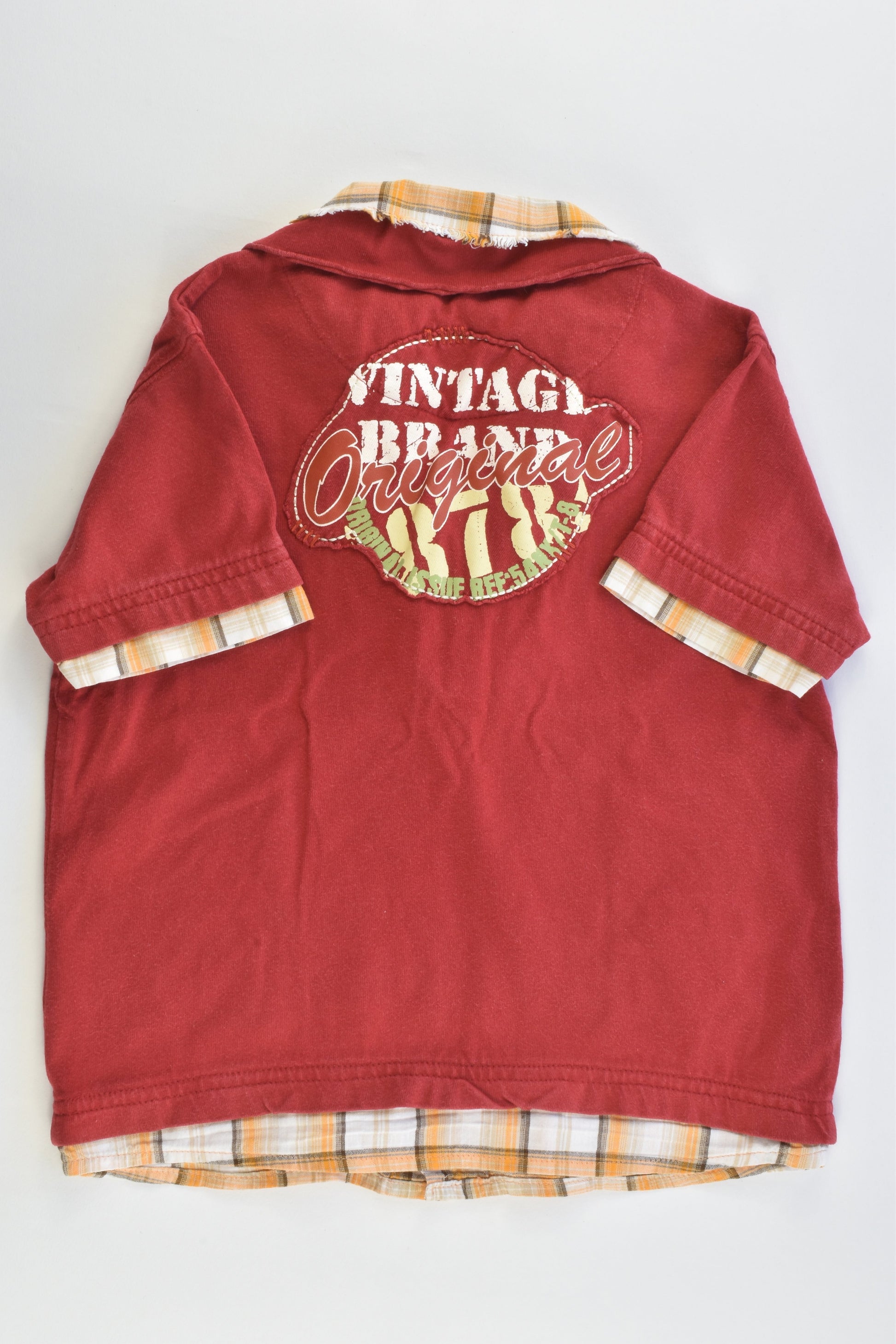 Next (UK) Size 1-2 'Vintage Authentic Brand' Collared T-shirt