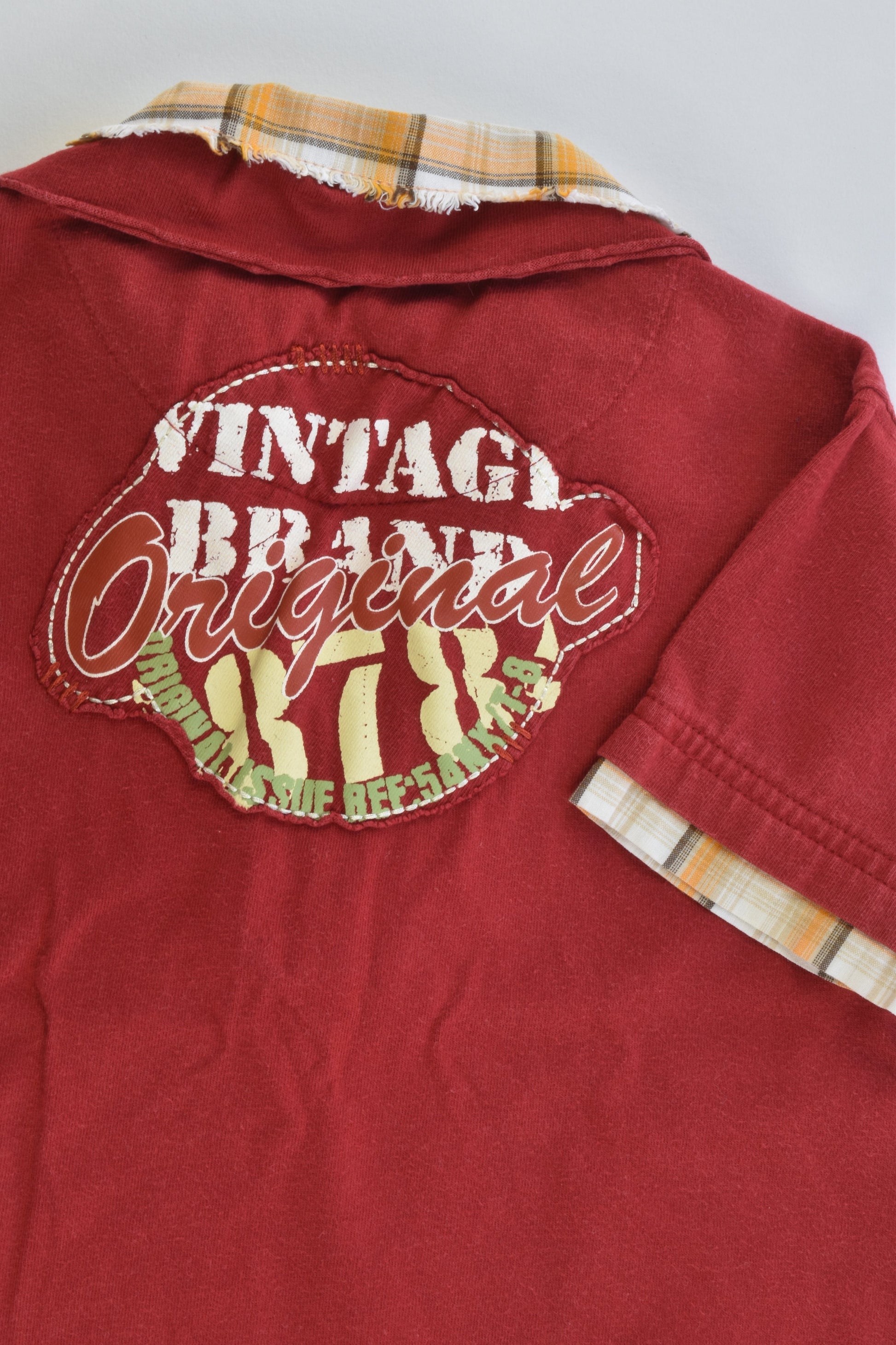 Next (UK) Size 1-2 'Vintage Authentic Brand' Collared T-shirt