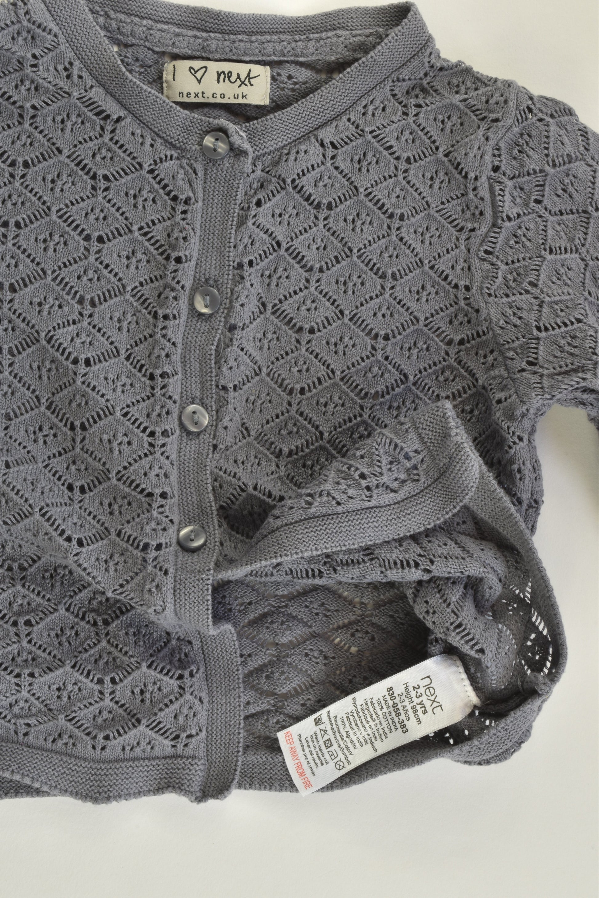 Next (UK) Size 2-3 (98 cm) Knitted Cardigan