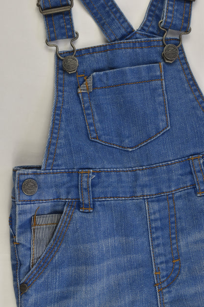 Next (UK) Size 2-3 (98 cm) Short Denim Overalls