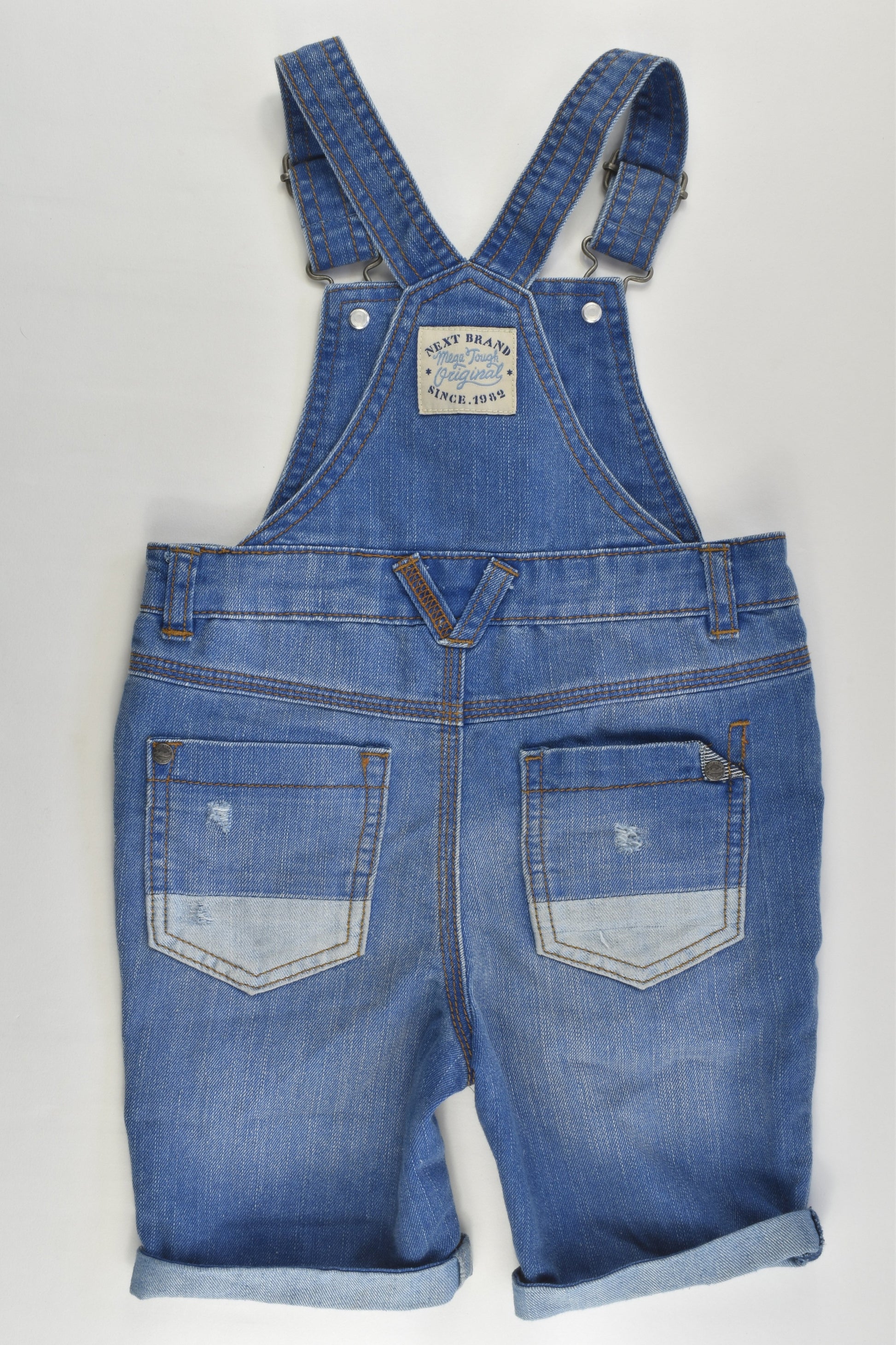 Next (UK) Size 2-3 (98 cm) Short Denim Overalls