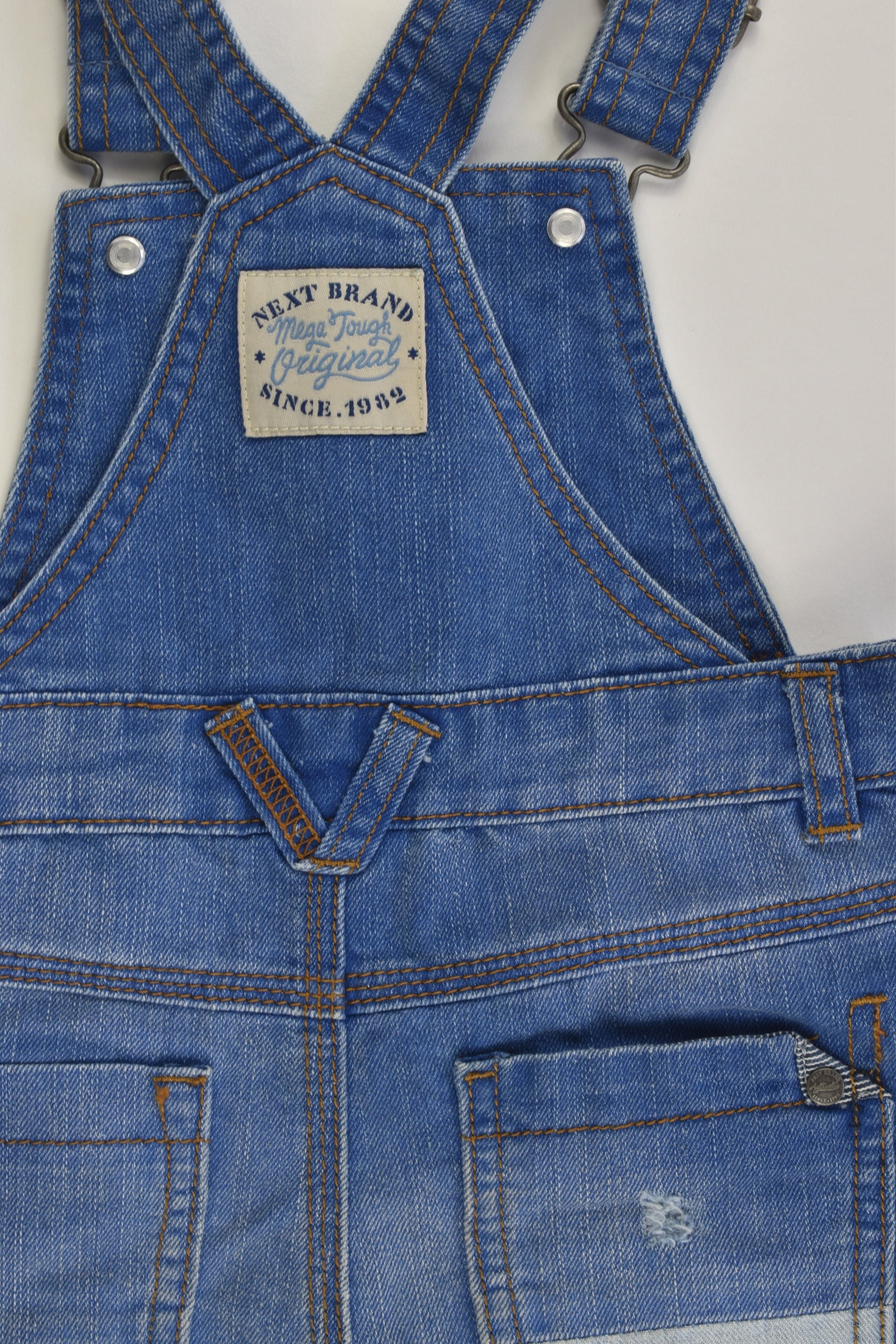 Next (UK) Size 2-3 (98 cm) Short Denim Overalls