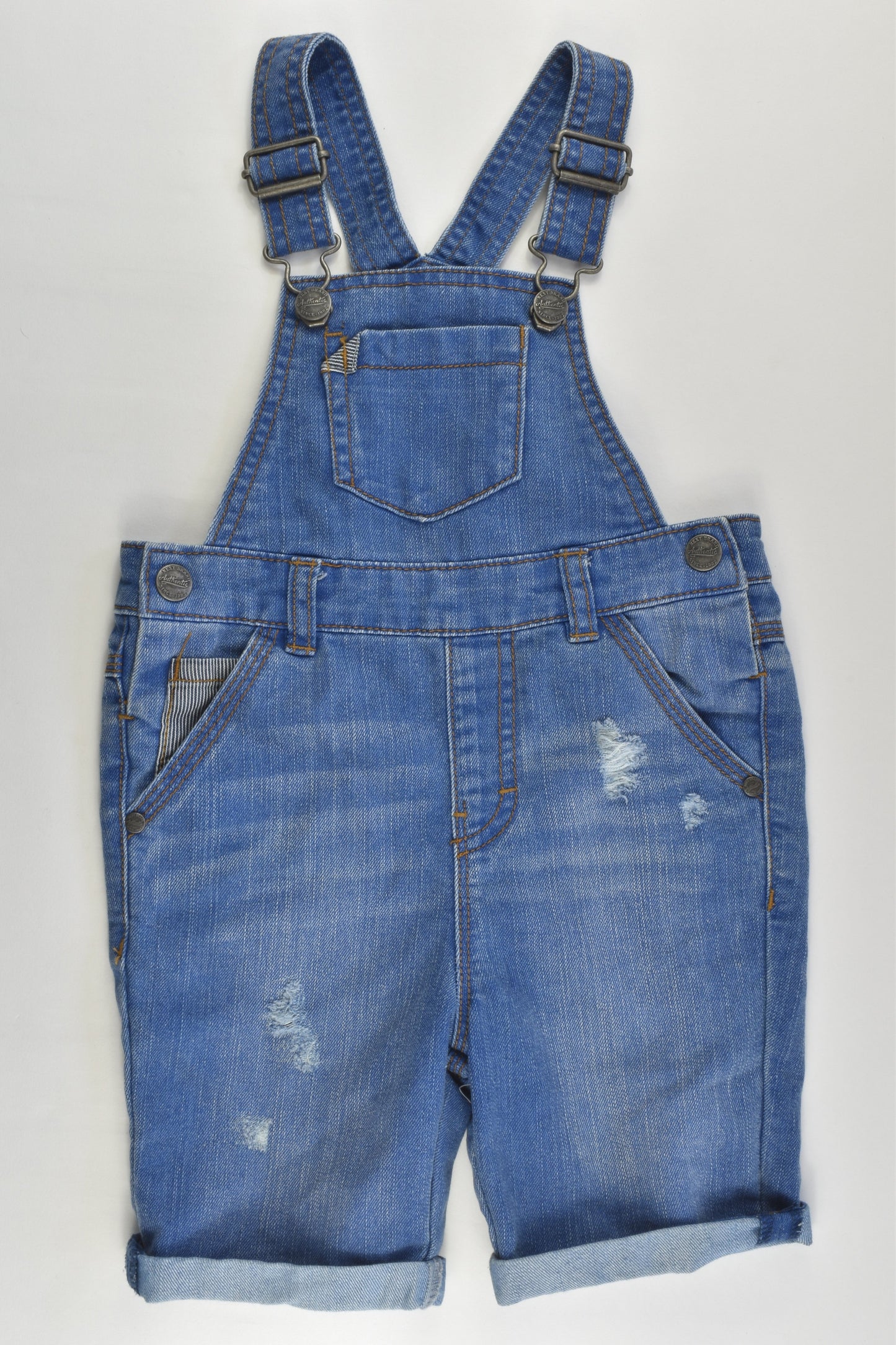 Next (UK) Size 2-3 (98 cm) Short Denim Overalls