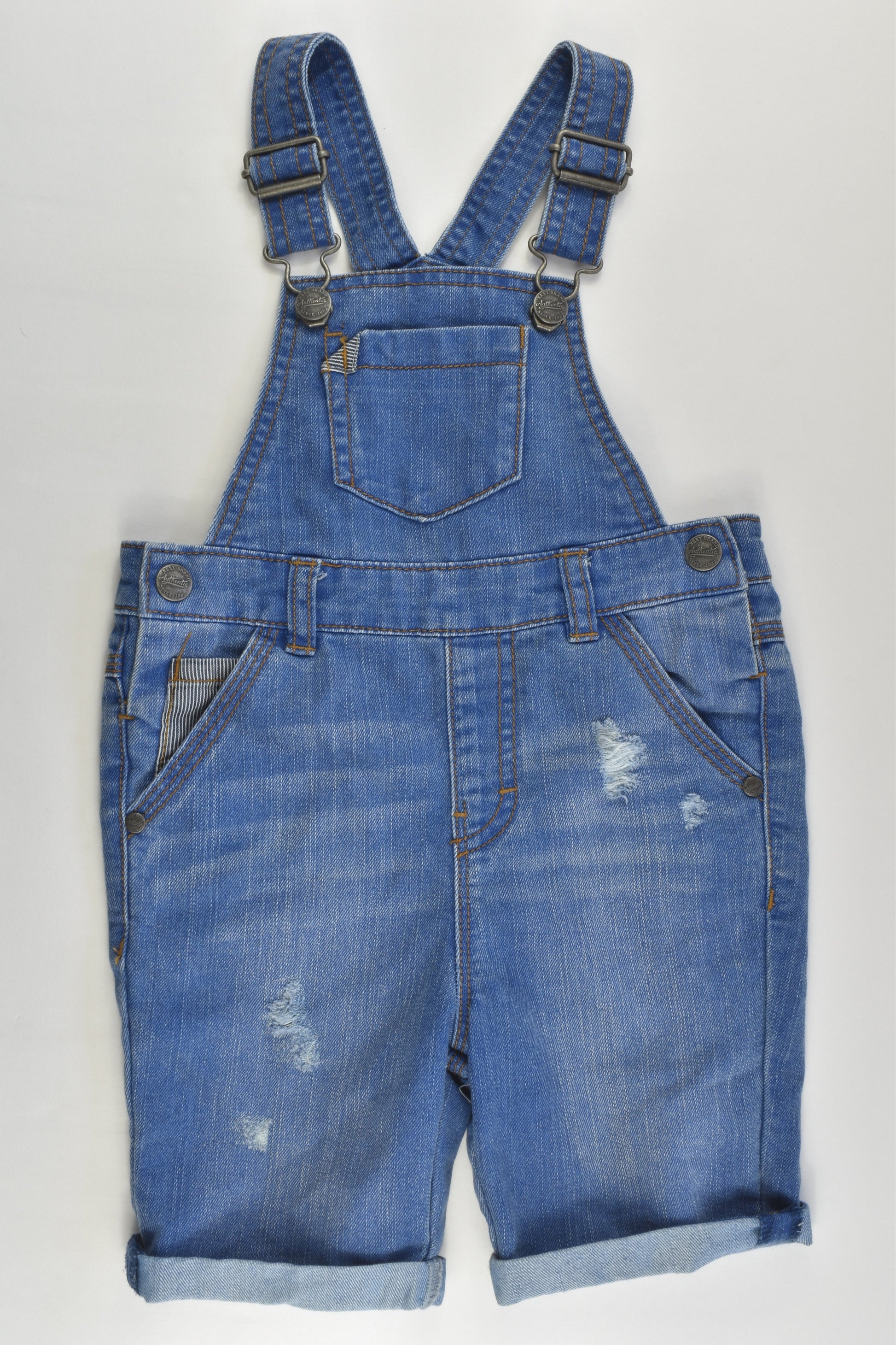 Next (UK) Size 2-3 (98 cm) Short Denim Overalls