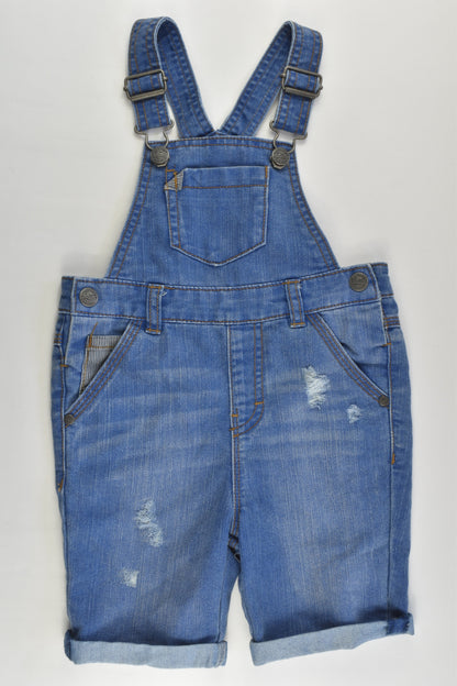 Next (UK) Size 2-3 (98 cm) Short Denim Overalls
