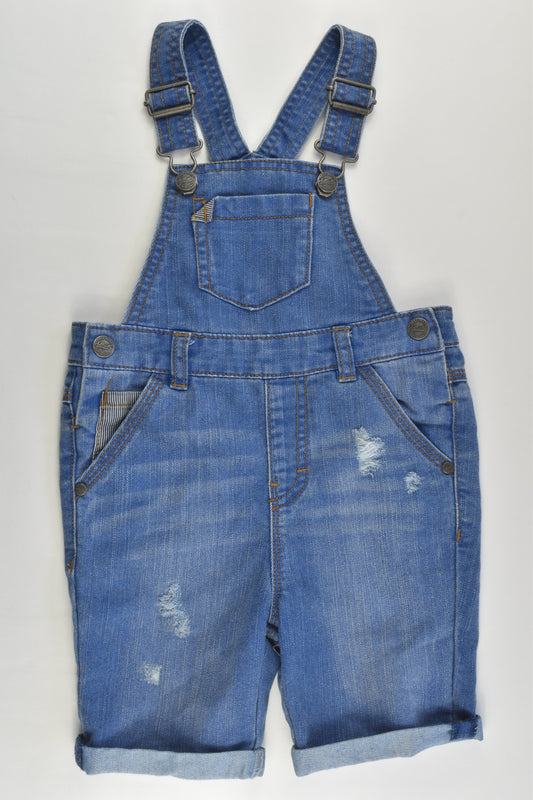 Next (UK) Size 2-3 (98 cm) Short Denim Overalls