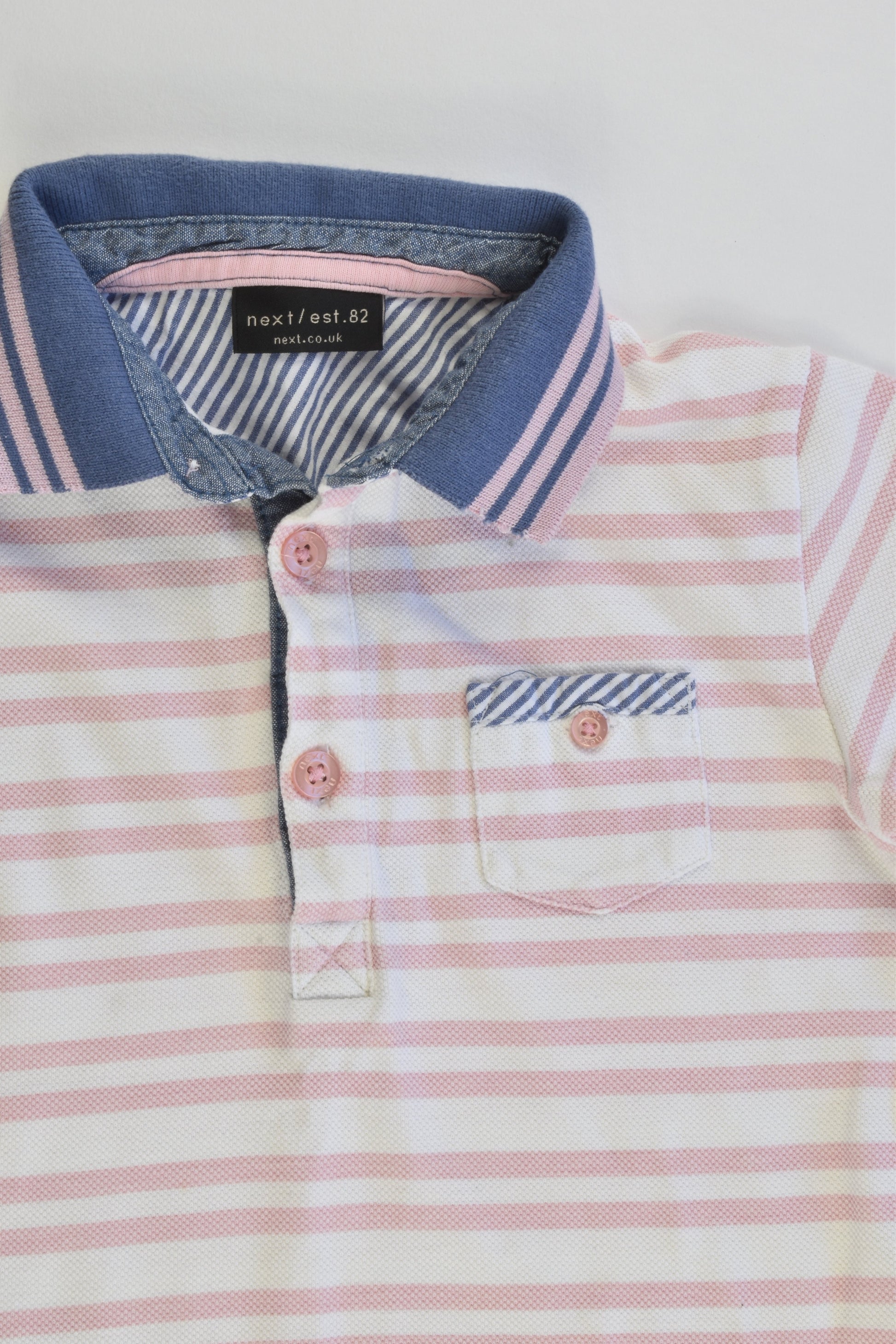 Next (UK) Size 2-3 (98 cm) Striped Polo Shirt