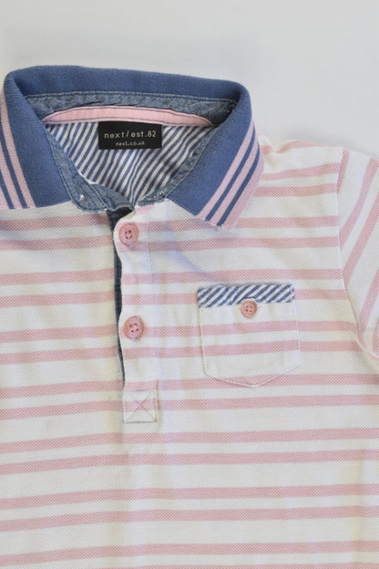 Next (UK) Size 2-3 (98 cm) Striped Polo Shirt