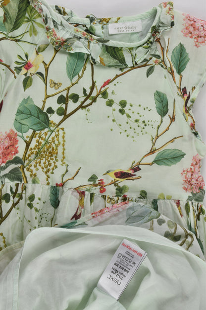 Next (UK) Size 2 (92 cm) Birds and Plants Lined Dress and Matching Bloomers