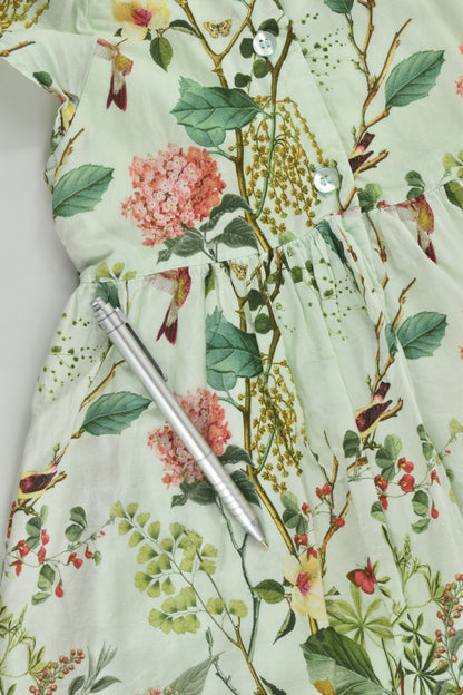 Next (UK) Size 2 (92 cm) Birds and Plants Lined Dress and Matching Bloomers