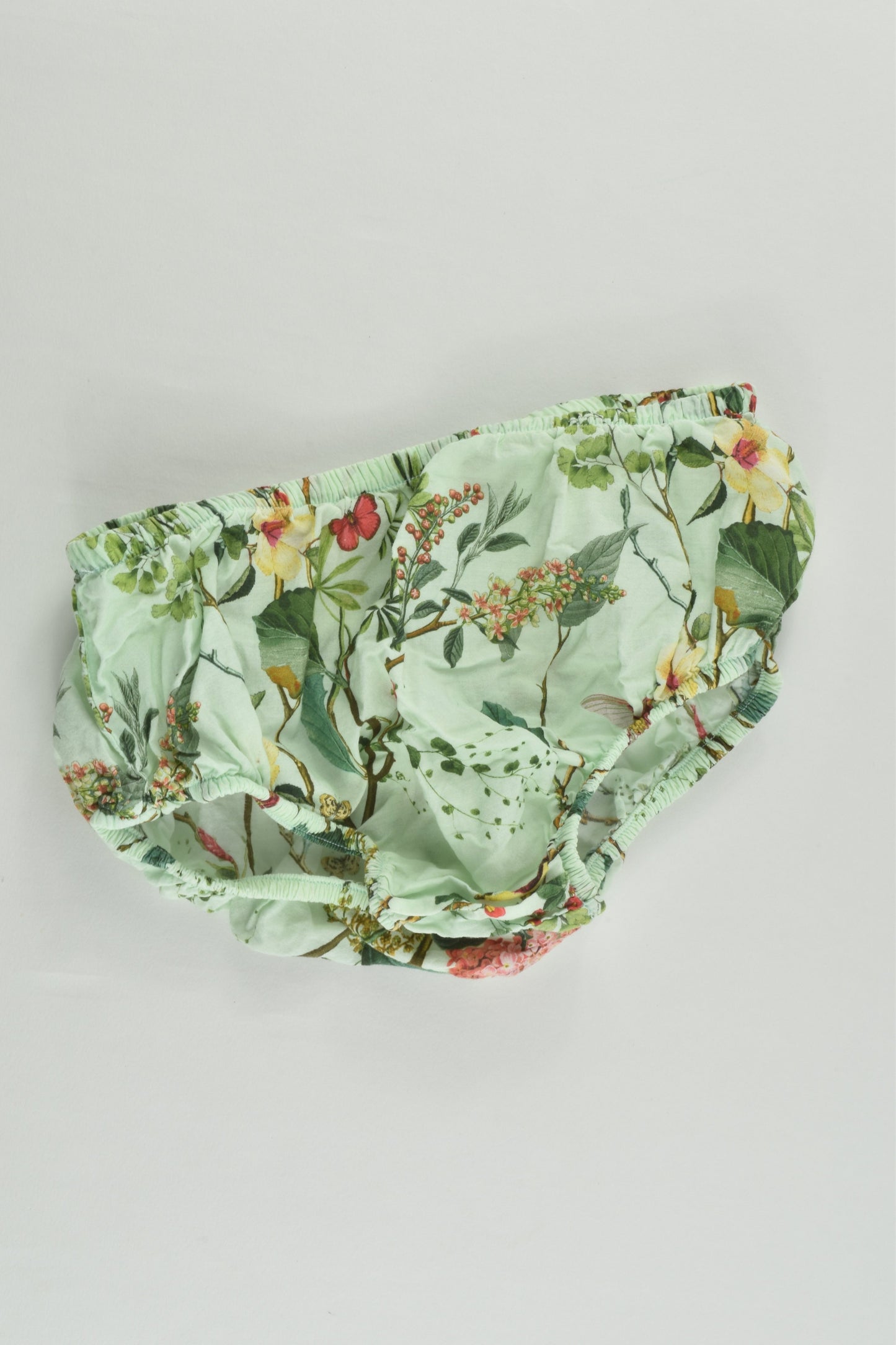 Next (UK) Size 2 (92 cm) Birds and Plants Lined Dress and Matching Bloomers