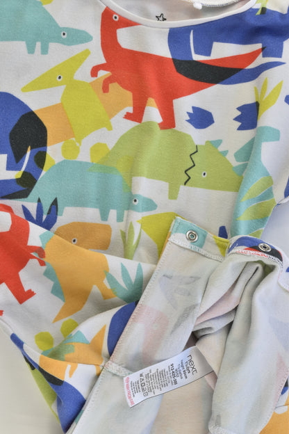 Next (UK) Size 2 (92 cm) Colorful Dinosaur Romper
