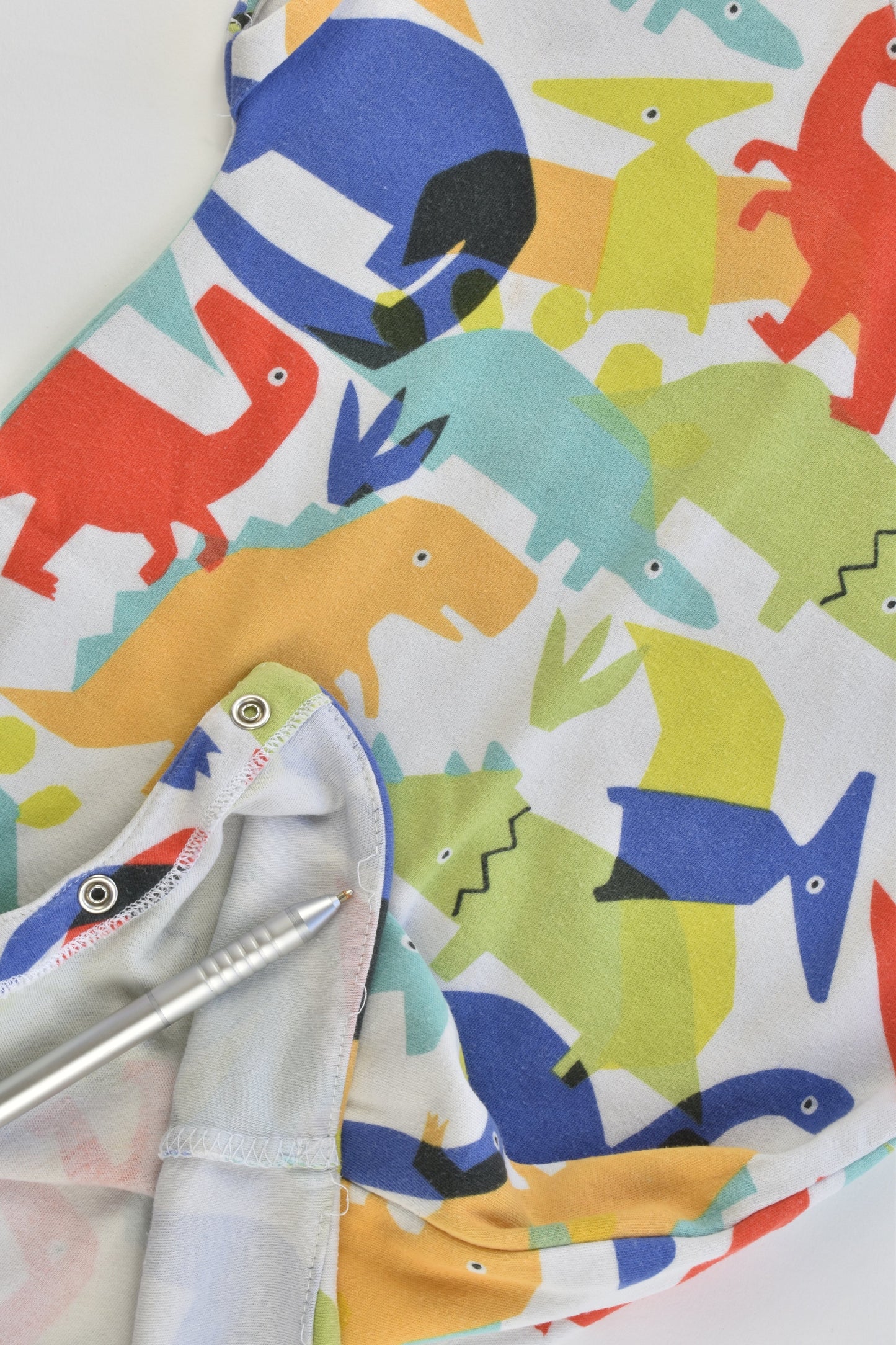 Next (UK) Size 2 (92 cm) Colorful Dinosaur Romper