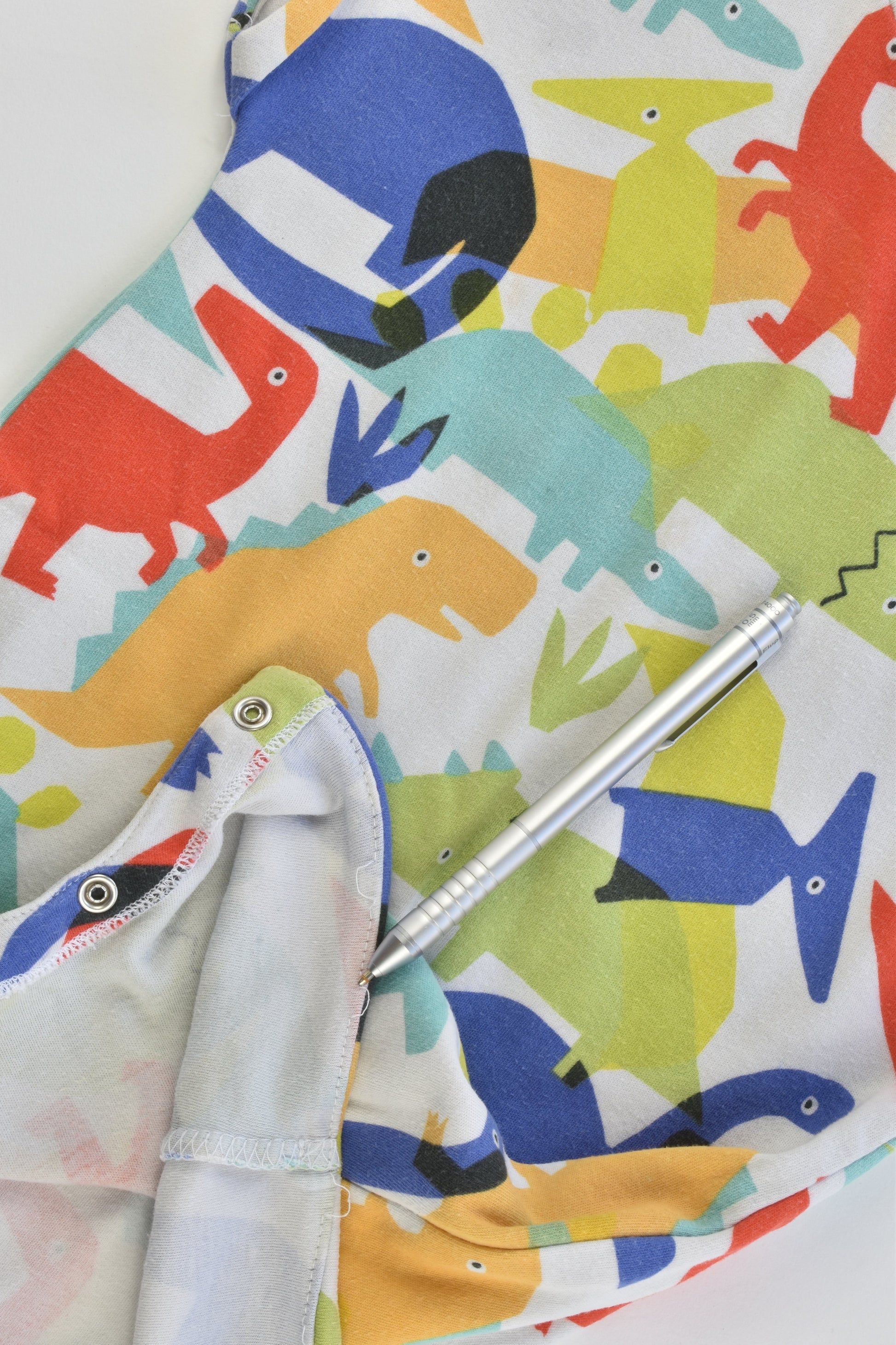 Next (UK) Size 2 (92 cm) Colorful Dinosaur Romper