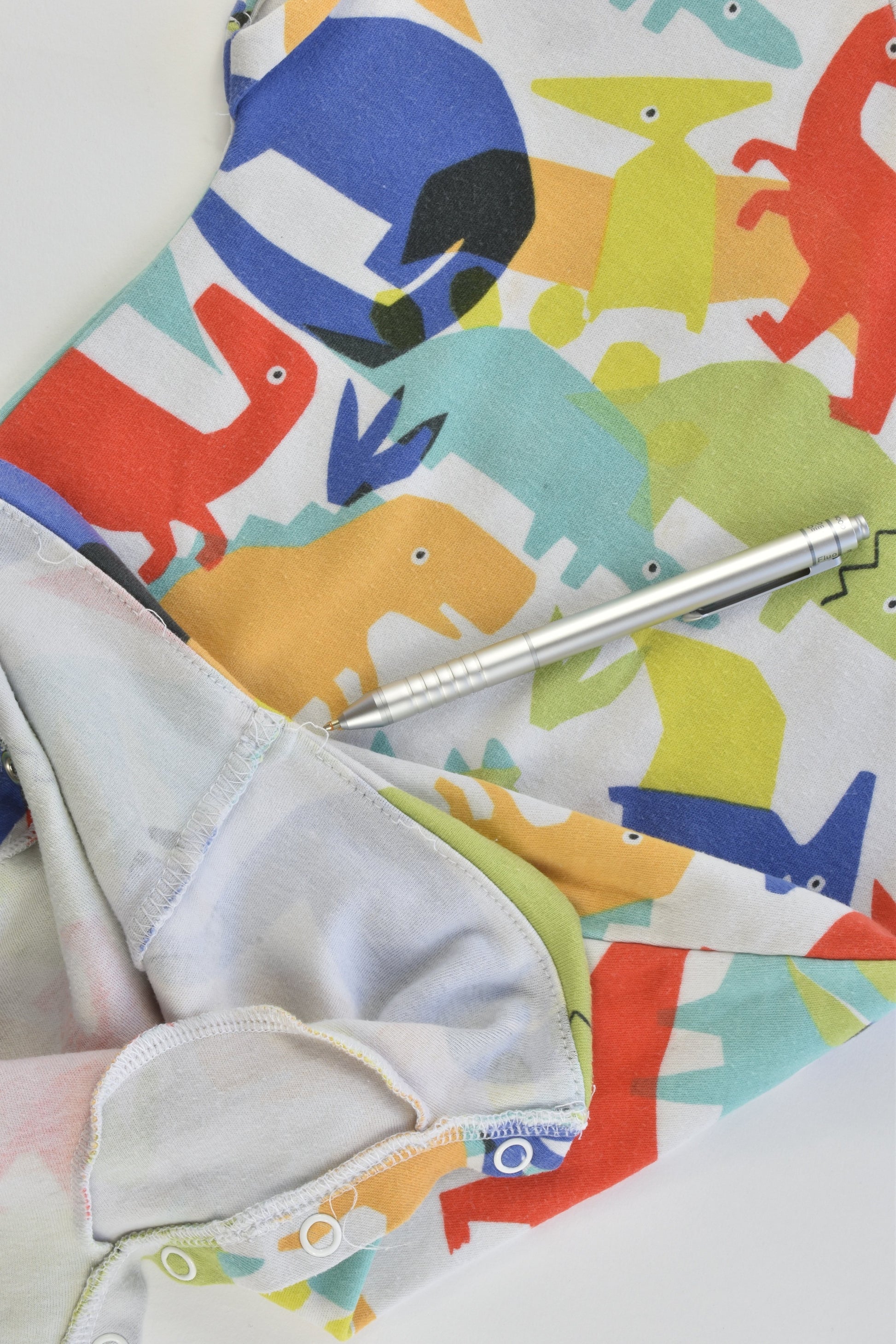 Next (UK) Size 2 (92 cm) Colorful Dinosaur Romper