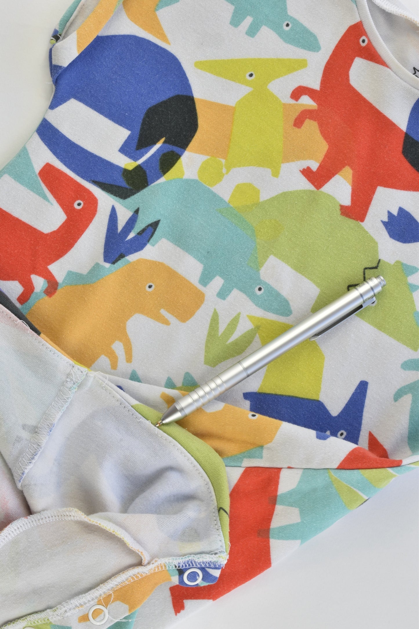 Next (UK) Size 2 (92 cm) Colorful Dinosaur Romper