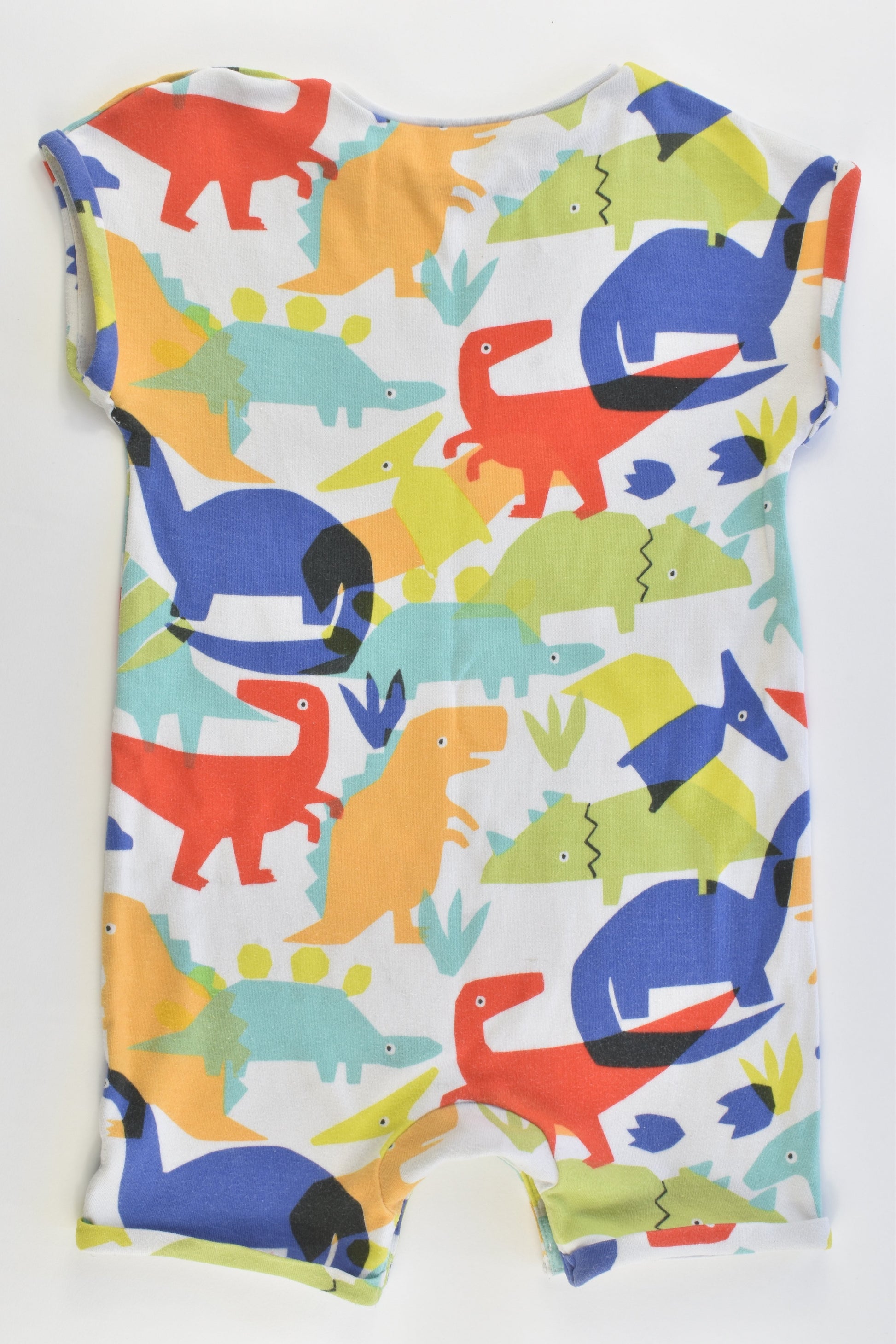 Next (UK) Size 2 (92 cm) Colorful Dinosaur Romper