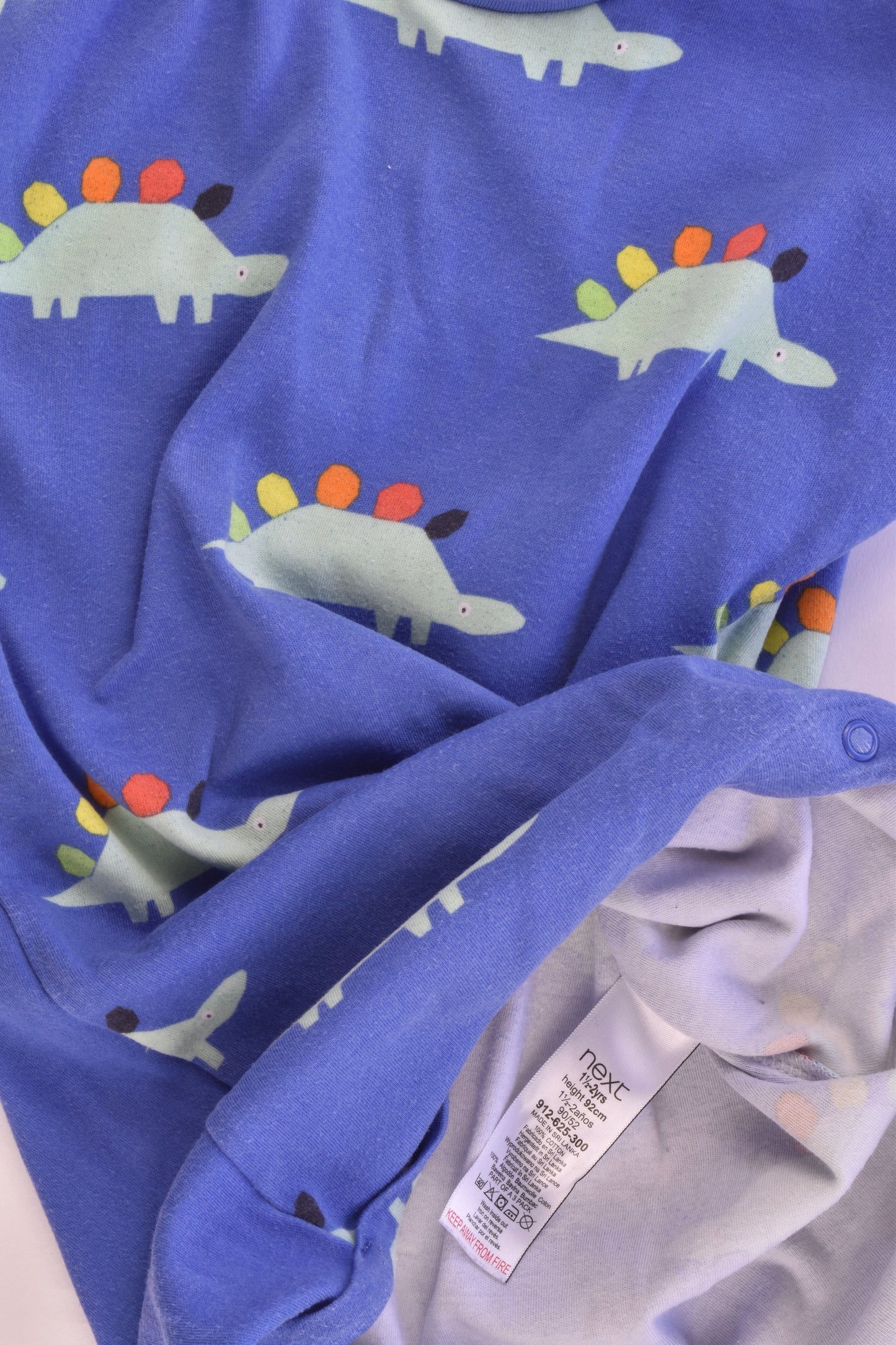Next (UK) Size 2 (92 cm) Dinosaur Romper