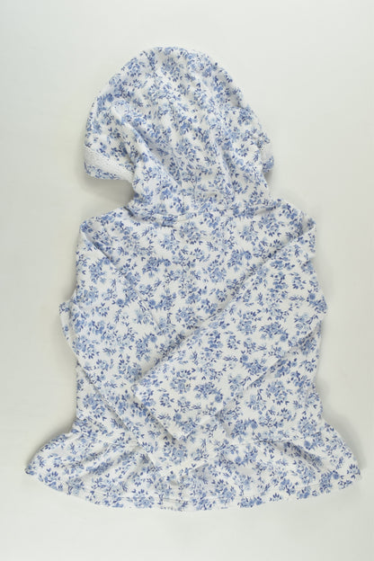Next (UK) Size 4-5 (110 cm) Floral Hooded Jumper with Lace Details