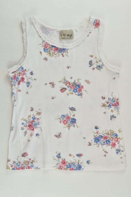 Next (UK) Size 4-5 (110 cm) Floral Tank Top