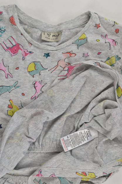 Next (UK) Size 4-5 (110 cm) Grey Animals Dress