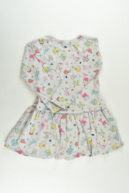 Next (UK) Size 4-5 (110 cm) Grey Animals Dress