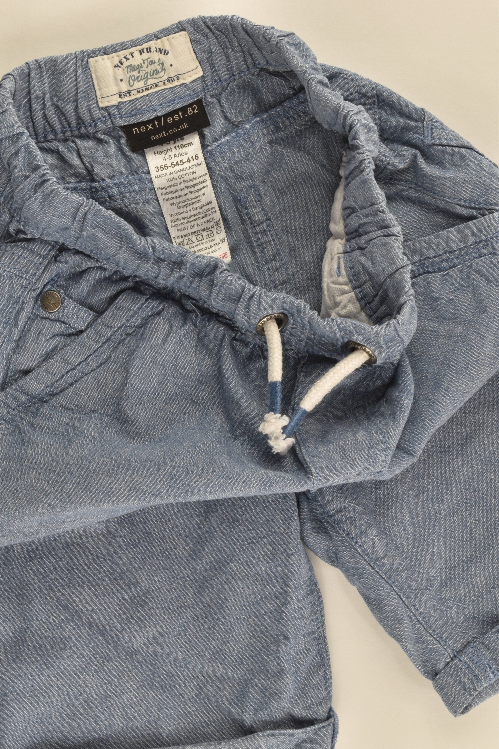 Next (UK) Size 4-5 (110 cm) Lightweight Shorts